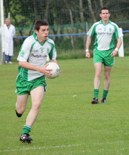 Action from the intermediate championship match against Fanad Gaels.