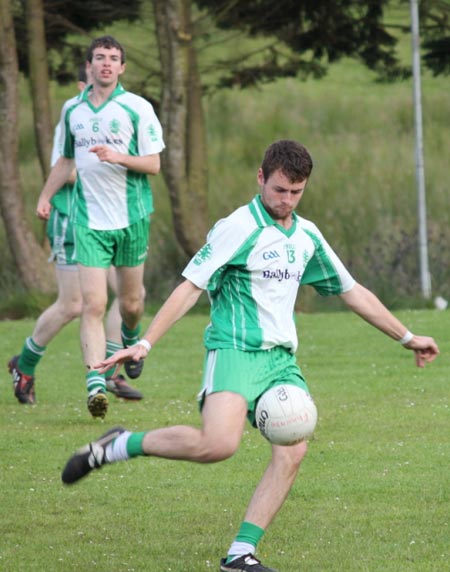 Action from the intermediate championship match against Fanad Gaels.