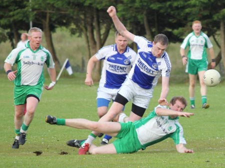 Action from the intermediate championship match against Fanad Gaels.