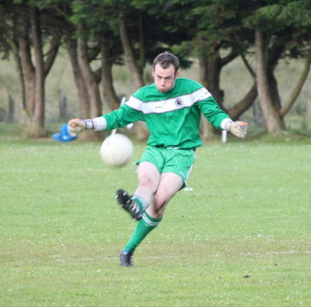 Action from the intermediate championship match against Fanad Gaels.