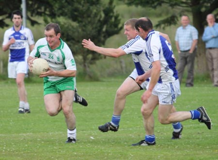 Action from the intermediate championship match against Fanad Gaels.