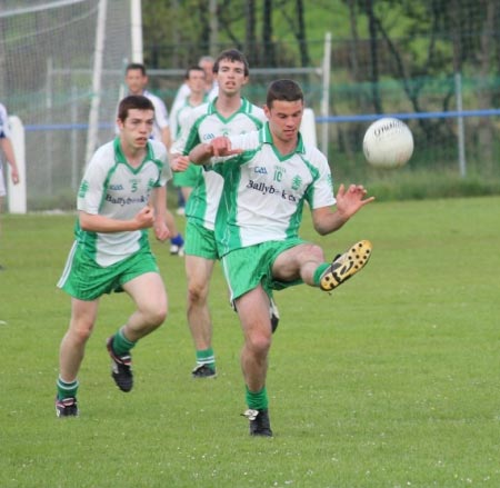 Action from the intermediate championship match against Fanad Gaels.