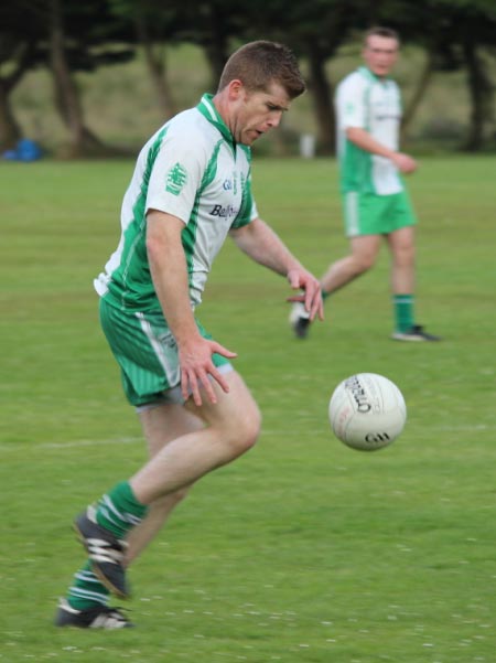 Action from the intermediate championship match against Fanad Gaels.