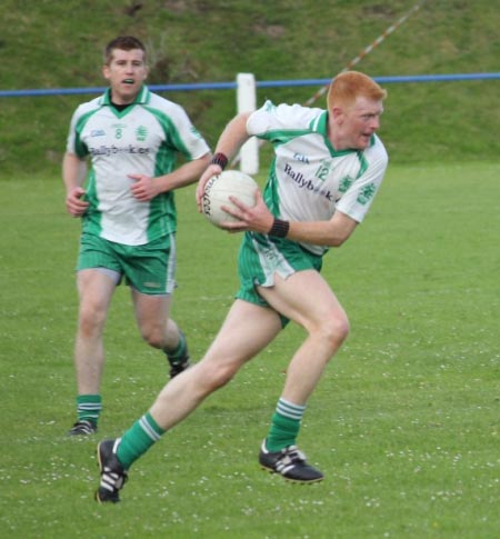 Action from the intermediate championship match against Fanad Gaels.