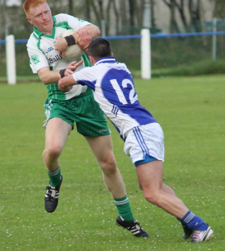 Action from the intermediate championship match against Fanad Gaels.