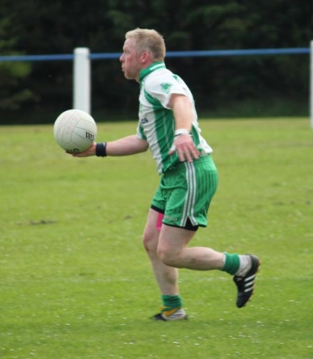 Action from the intermediate championship match against Fanad Gaels.