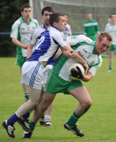 Action from the intermediate championship match against Fanad Gaels.