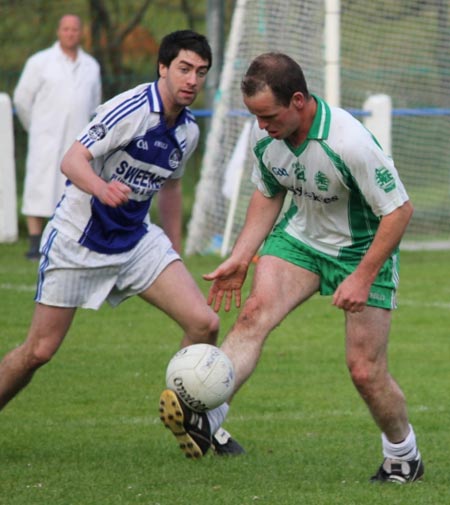 Action from the intermediate championship match against Fanad Gaels.