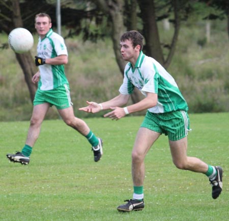 Action from the intermediate championship match against Fanad Gaels.