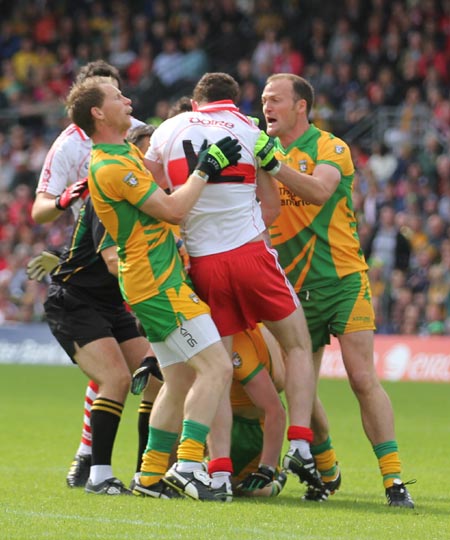 Action from the 2011 Ulster Final.