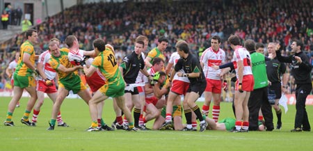 Action from the 2011 Ulster Final.