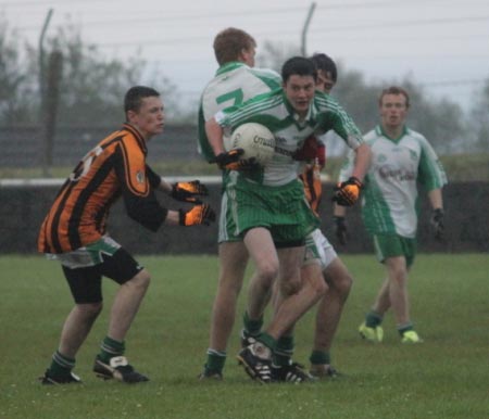 Action from the under 16 final in Dunkineely.