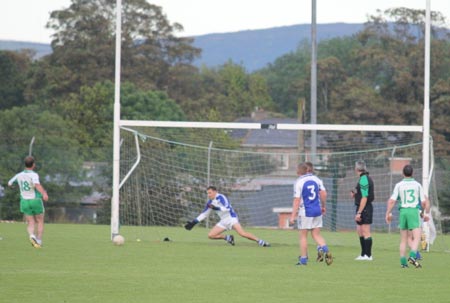 Action from the intermediate championship play-off match against Fanad Gaels.