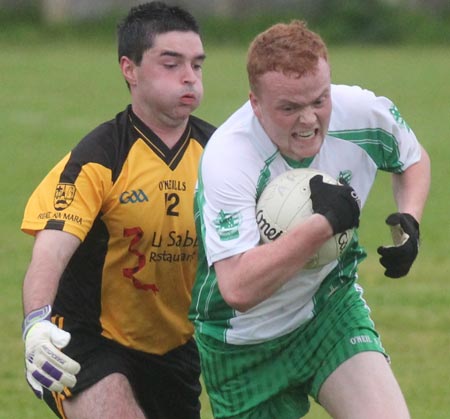 Action from the under 21 championship match against Bundoran.