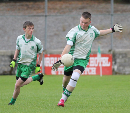 Action from the under 14 match against Dungloe.