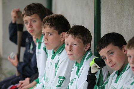 Action from the under 14 match against Dungloe.