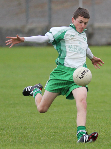 Action from the under 14 match against Dungloe.