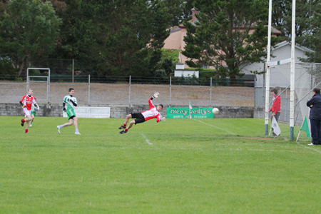 Action from the under 14 match against Dungloe.