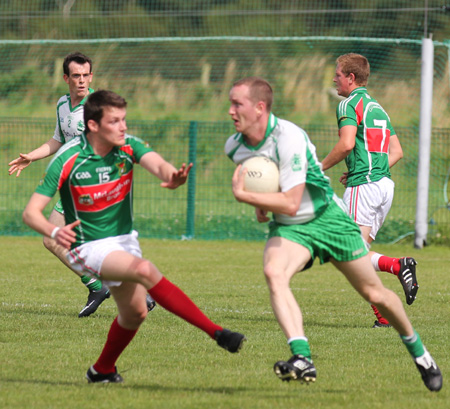 Action from the division 3 league match against Carndonagh.