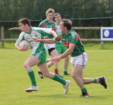 Action from the division 3 league match against Carndonagh.