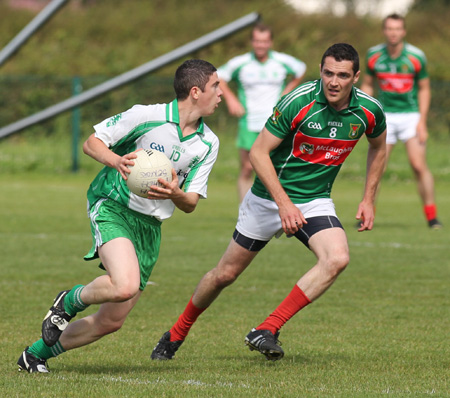 Action from the division 3 league match against Carndonagh.