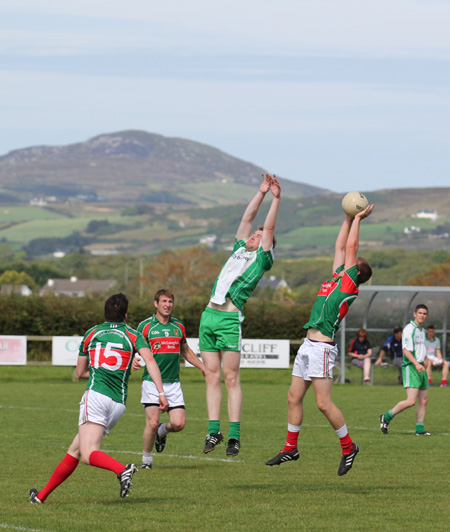 Action from the division 3 league match against Carndonagh.