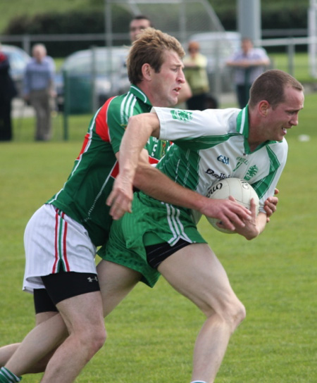 Action from the division 3 league match against Carndonagh.