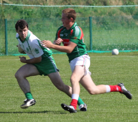 Action from the division 3 league match against Carndonagh.