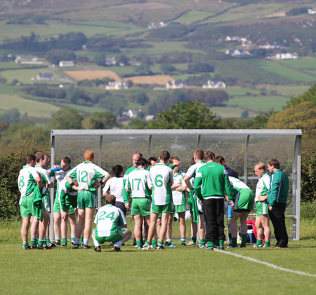 Action from the division 3 league match against Carndonagh.