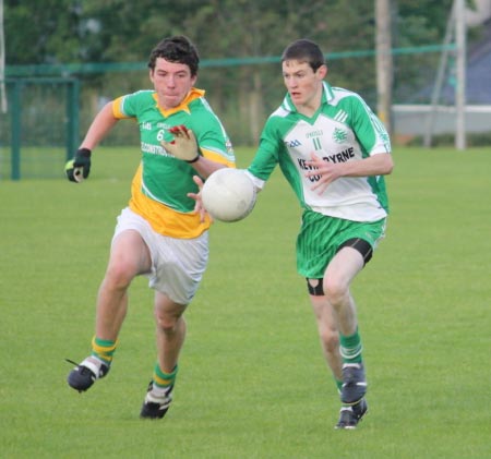 Action from the under 16 county championship semi-final against Buncrana.