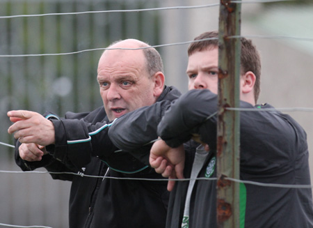 Action from the under 16 hurling league game between Aodh Ruadh and MacCumhaill's.