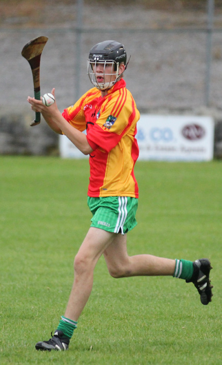 Action from the under 16 hurling league game between Aodh Ruadh and MacCumhaill's.