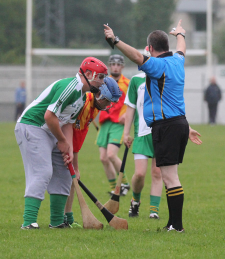 Action from the under 16 hurling league game between Aodh Ruadh and MacCumhaill's.