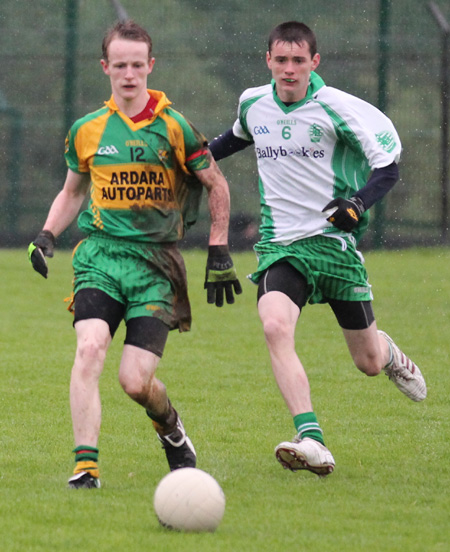 Action from the under 18 regional league final against Ardara.