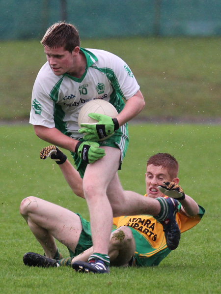 Action from the under 18 regional league final against Ardara.