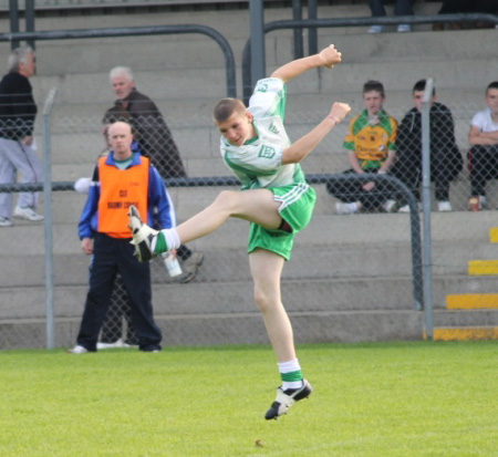 Action from the under 14 regional league final against Naomh Conaill.