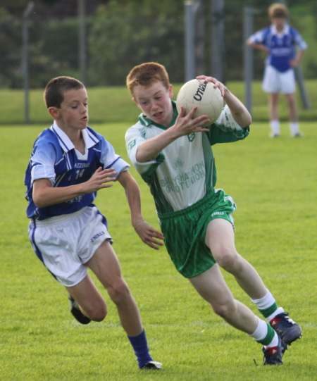 Action from the under 14 regional league final against Naomh Conaill.