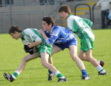 Action from the under 14 regional league final against Naomh Conaill.