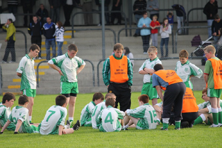 Action from the under 14 regional league final against Naomh Conaill.