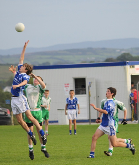 Action from the under 14 regional league final against Naomh Conaill.