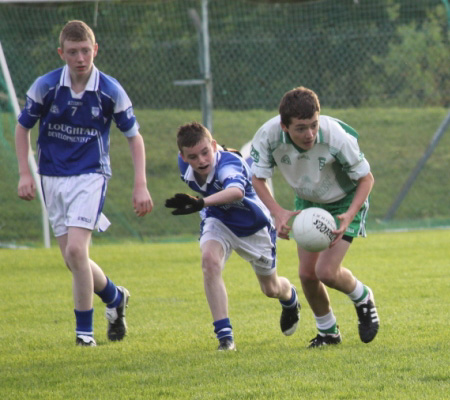 Action from the under 14 regional league final against Naomh Conaill.