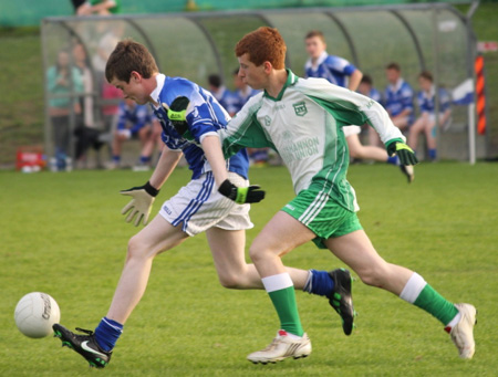 Action from the under 14 regional league final against Naomh Conaill.