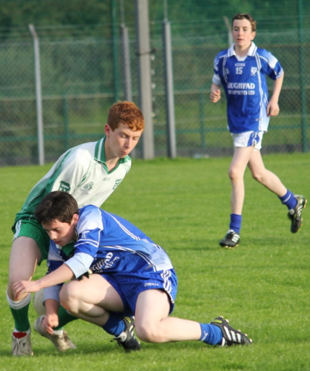 Action from the under 14 regional league final against Naomh Conaill.