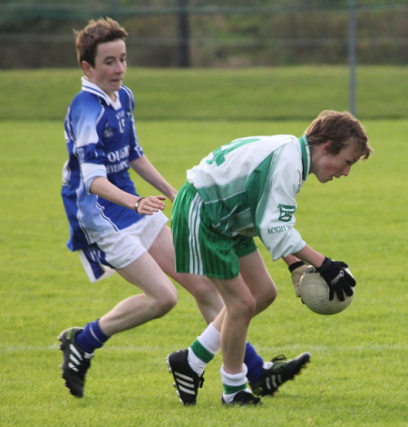 Action from the under 14 regional league final against Naomh Conaill.