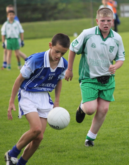 Action from the under 14 regional league final against Naomh Conaill.