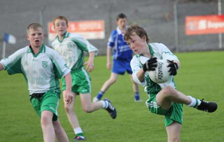 Action from the under 14 regional league final against Naomh Conaill.