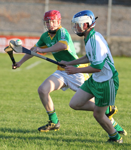 Action from the under 16 hurling championship game between Aodh Ruadh and Buncrana.