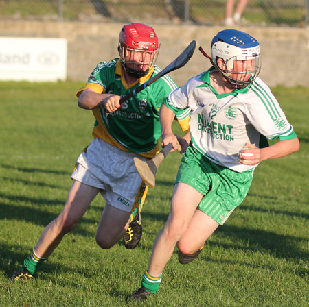 Action from the under 16 hurling championship game between Aodh Ruadh and Buncrana.