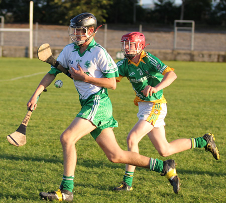 Action from the under 16 hurling championship game between Aodh Ruadh and Buncrana.