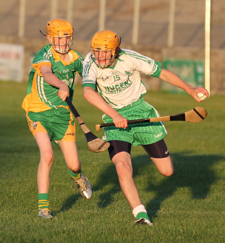 Action from the under 16 hurling championship game between Aodh Ruadh and Buncrana.